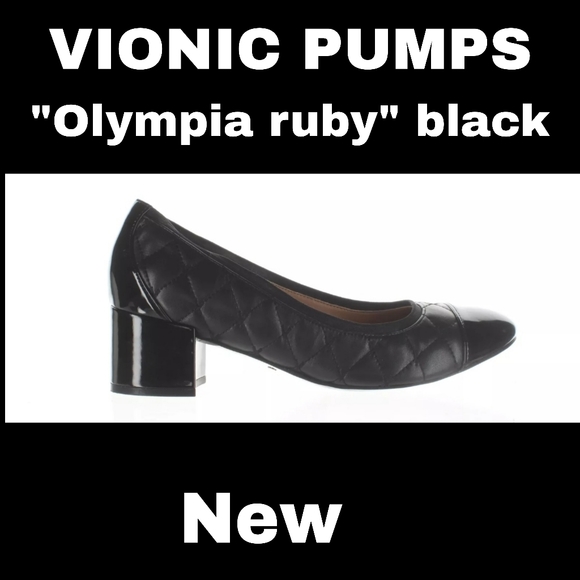 vionic black pumps